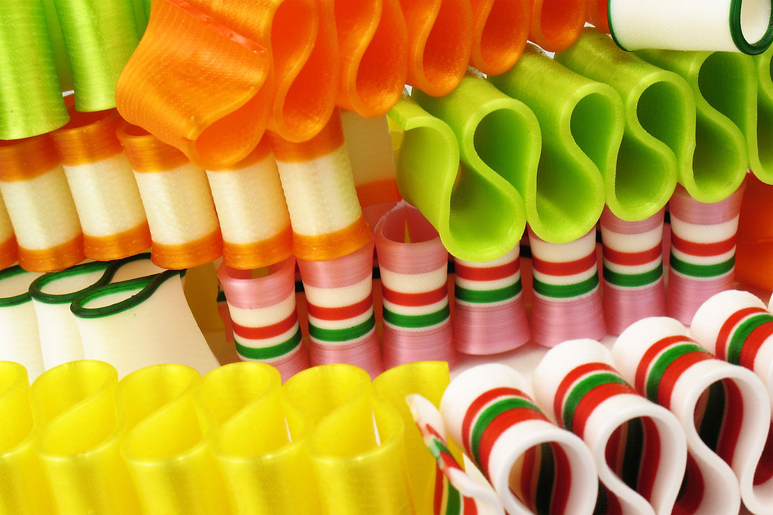 colourful ribbon candy